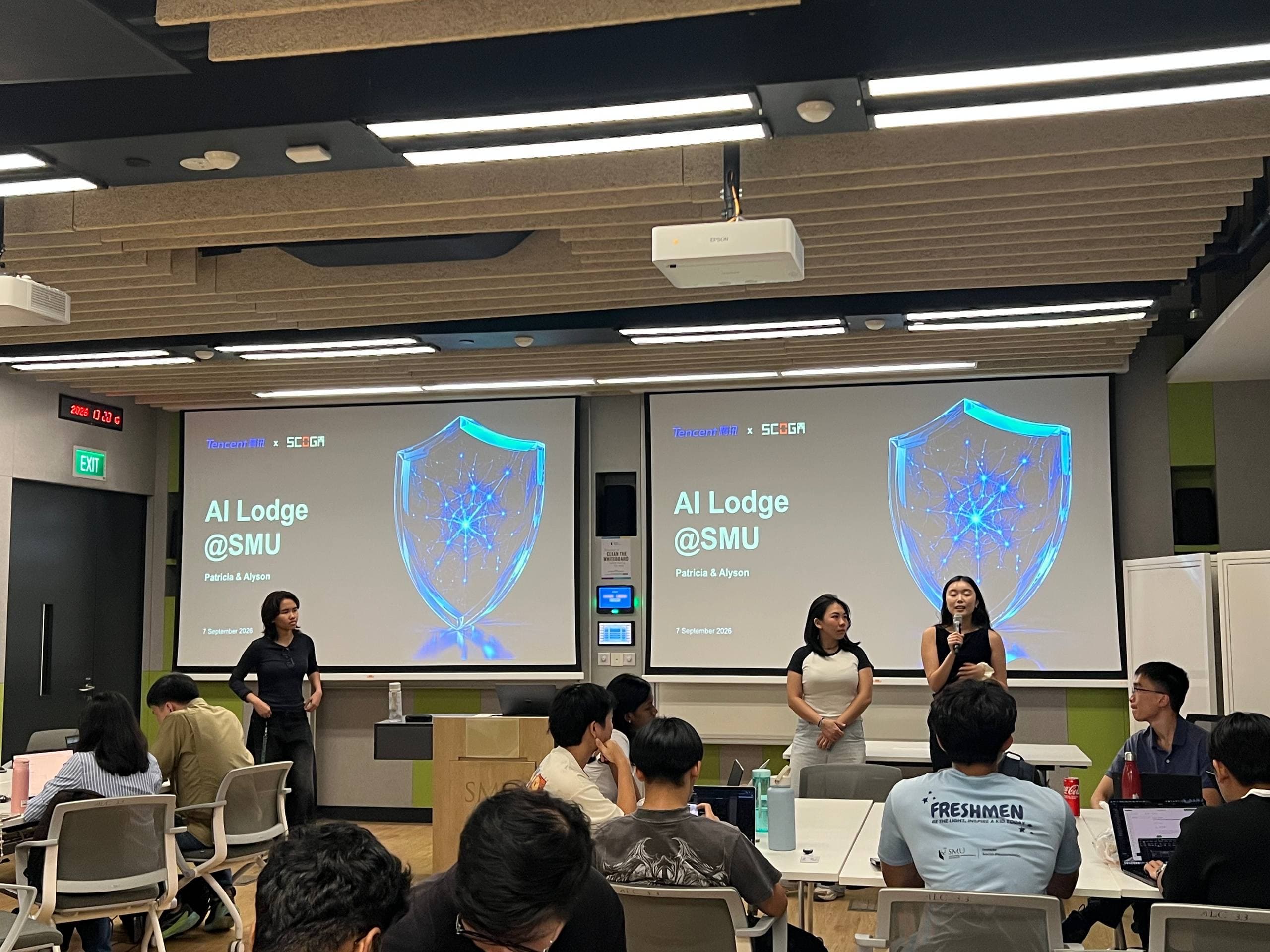 Lodgers at the Tencent workshop